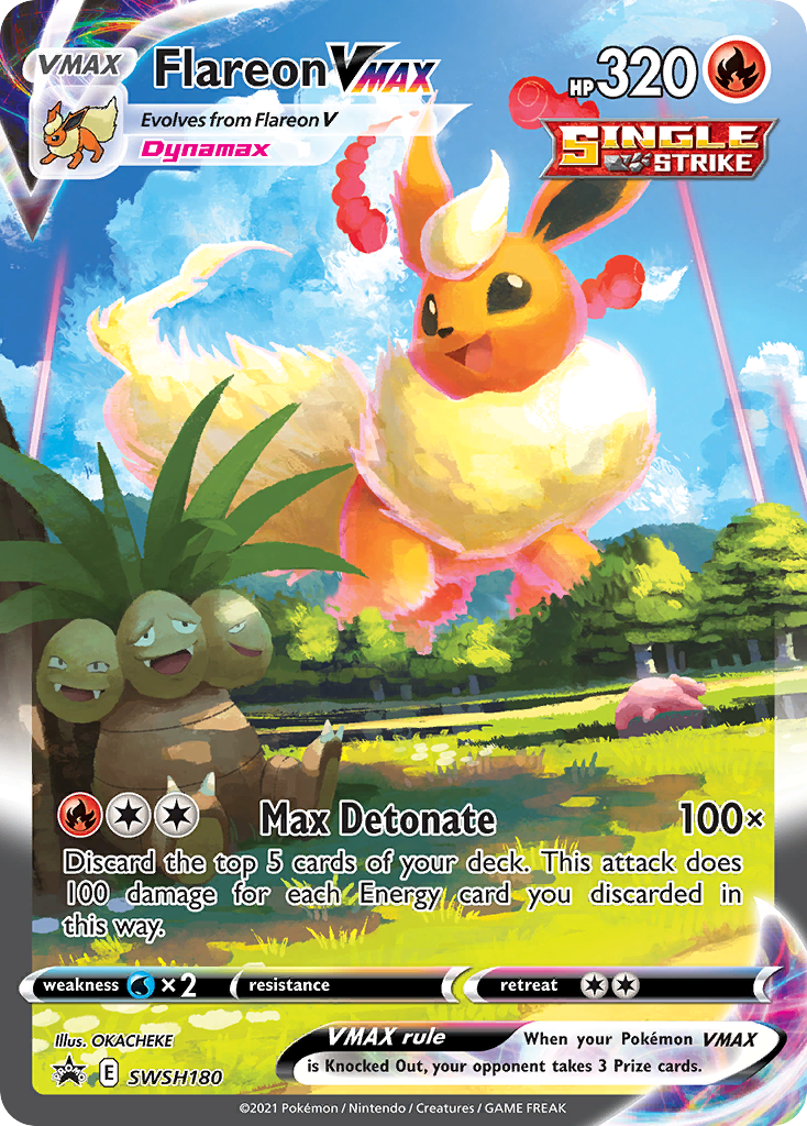 Flareon VMAX (SWSH180) (Jumbo Card) [Sword & Shield: Black Star Promos] | Gam3 Escape