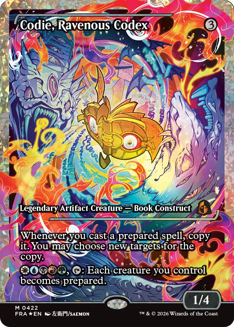 Codie, Ravenous Codex (Showcase) (Fracture Foil) [Reality Fracture] | Gam3 Escape