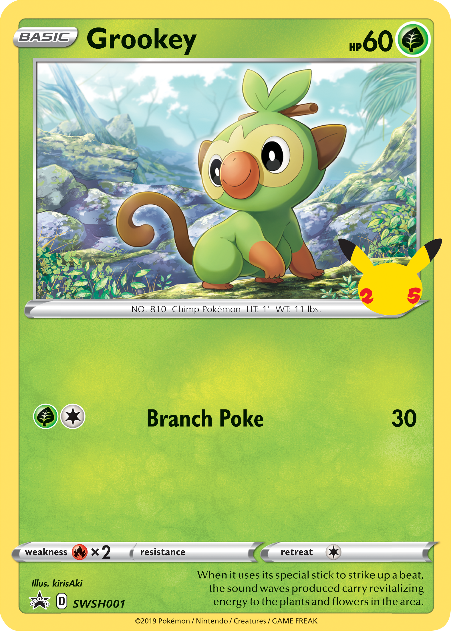 Grookey (SWSH001) (Jumbo Card) [First Partner Pack] | Gam3 Escape