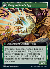 The Dragon-Kami Reborn // Dragon-Kami's Egg (Extended Art) [Kamigawa: Neon Dynasty] | Gam3 Escape