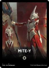 Mite-Y Theme Card [Phyrexia: All Will Be One Tokens] | Gam3 Escape