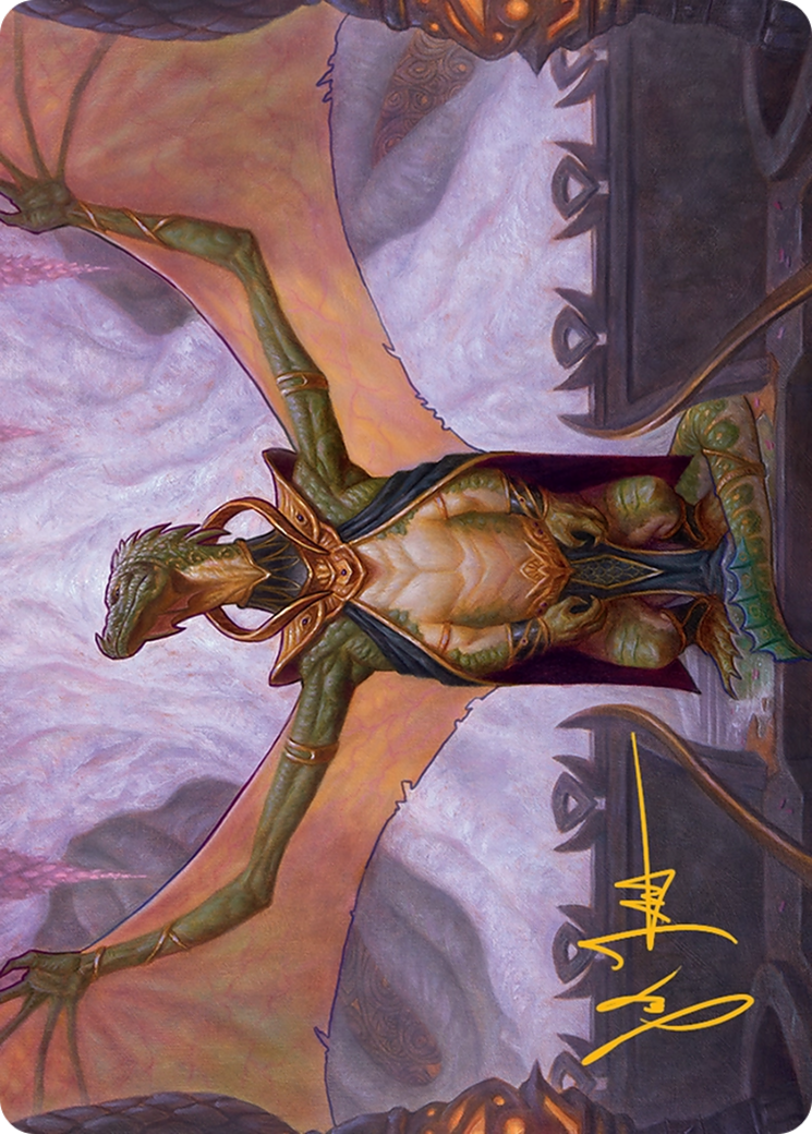 Kheru Goldkeeper Art Card (36/54) [Tarkir: Dragonstorm Art Series] | Gam3 Escape