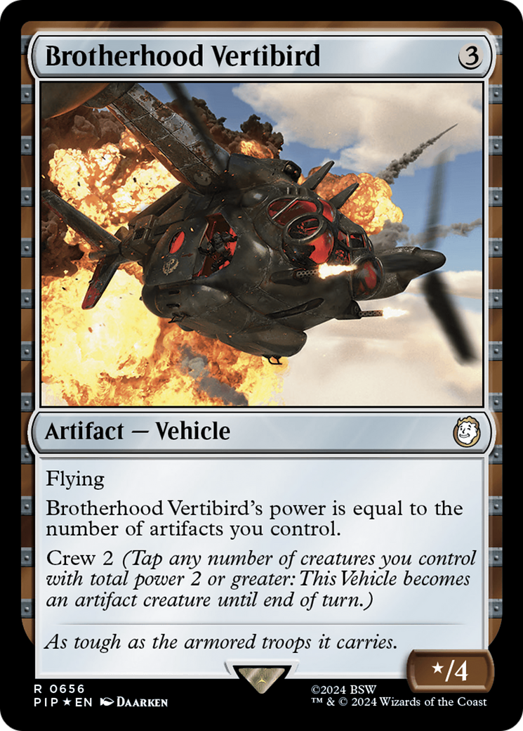 Brotherhood Vertibird (Surge Foil) [Fallout] | Gam3 Escape