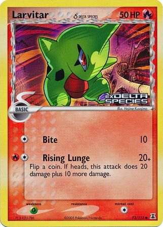 Larvitar (73/113) (Delta Species) (Stamped) [EX: Delta Species] | Gam3 Escape