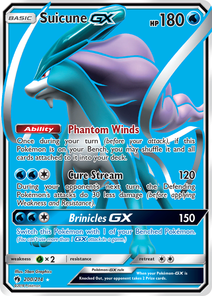 Suicune GX (200/214) [Sun & Moon: Lost Thunder] | Gam3 Escape