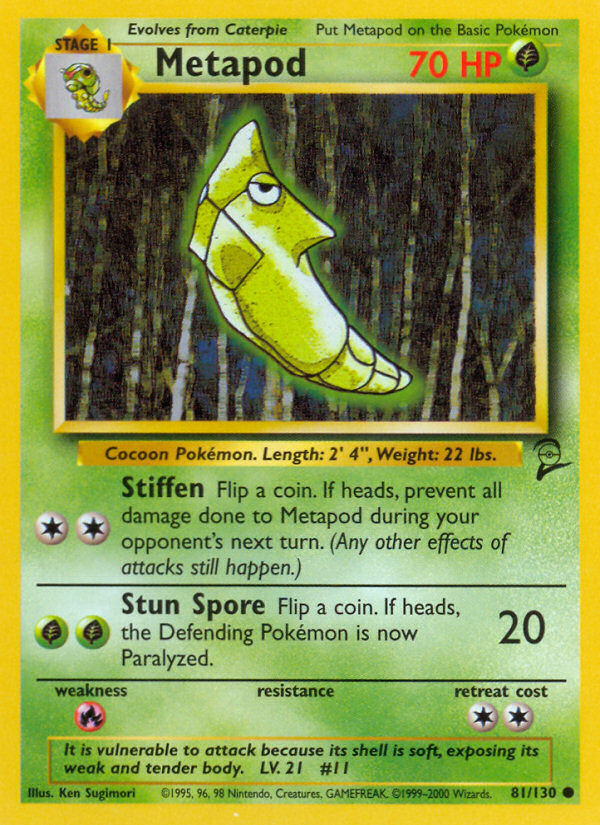 Metapod (81/130) [Base Set 2] | Gam3 Escape