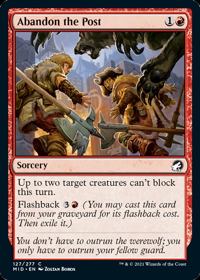 Abandon the Post [Innistrad: Midnight Hunt] | Gam3 Escape