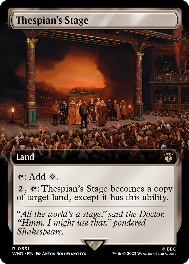 Thespian's Stage (Extended Art) [Doctor Who] | Gam3 Escape
