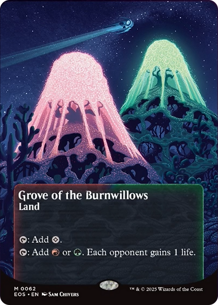 Grove of the Burnwillows (0062) (Borderless) [Edge of Eternities: Stellar Sights] | Gam3 Escape