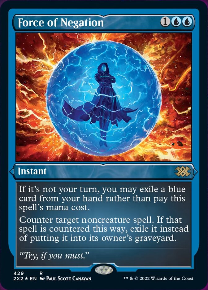 Force of Negation (Foil Etched) [Double Masters 2022] | Gam3 Escape