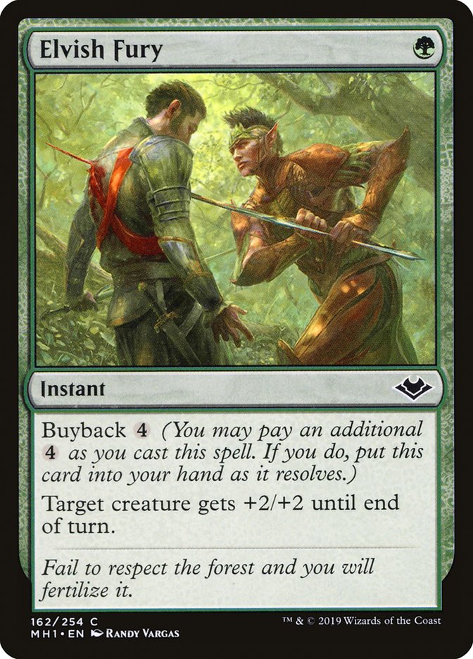 Elvish Fury [Modern Horizons] | Gam3 Escape