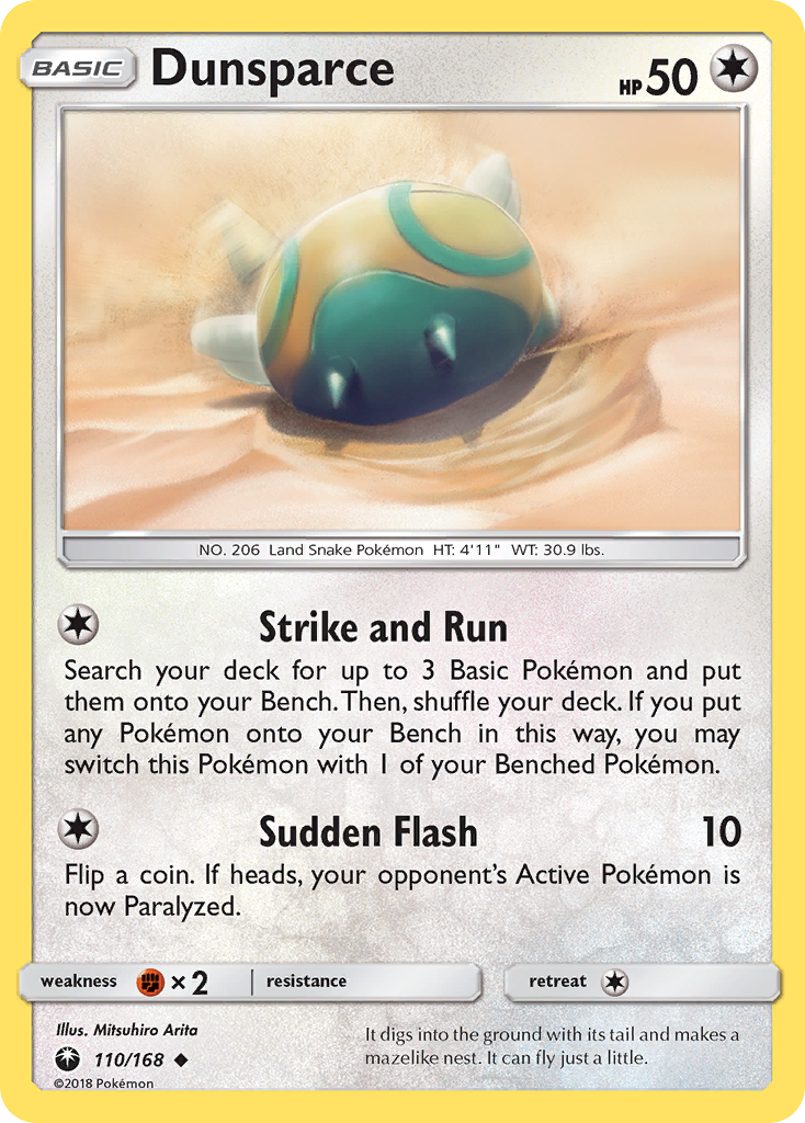 Dunsparce (110/168) [Sun & Moon: Celestial Storm] | Gam3 Escape