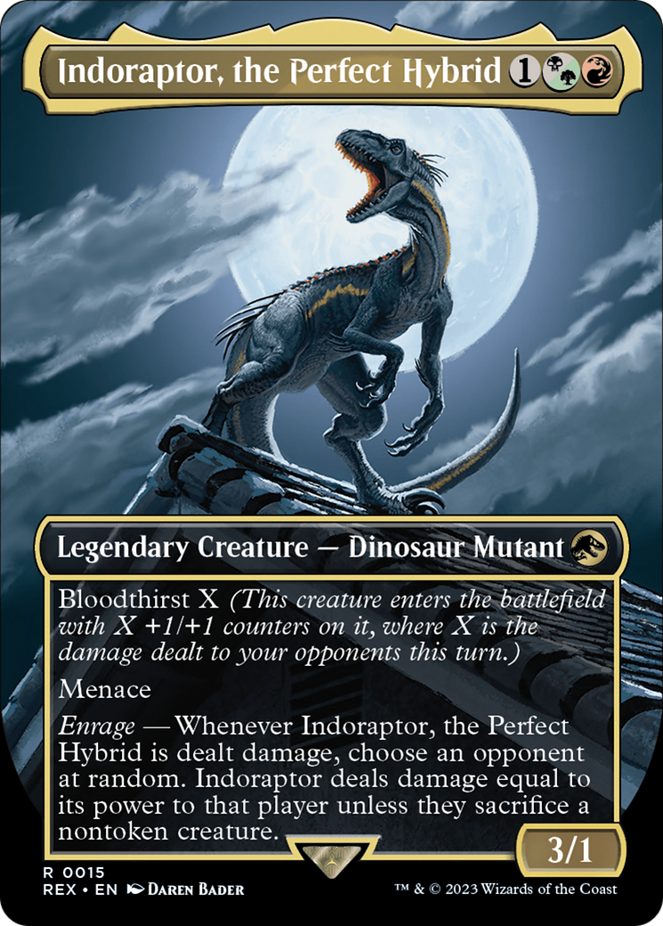 Indoraptor, the Perfect Hybrid (Borderless) [Jurassic World Collection] | Gam3 Escape