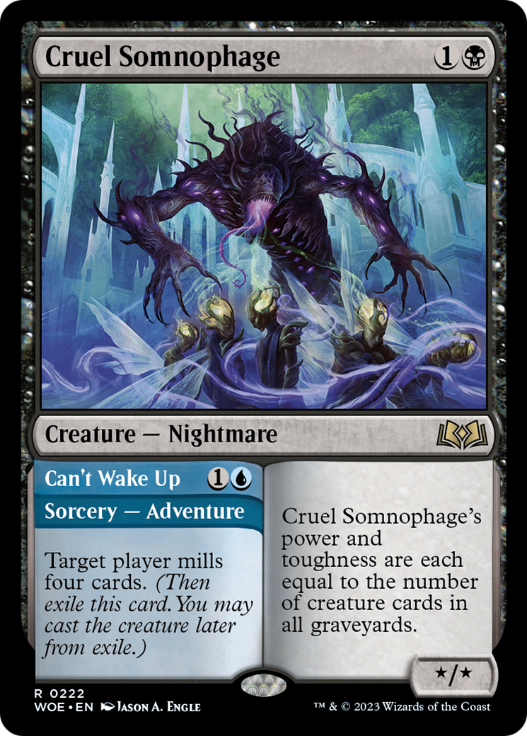 Cruel Somnophage // Can't Wake Up [Wilds of Eldraine] | Gam3 Escape