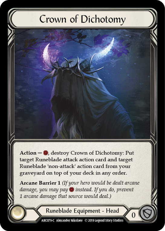 Crown of Dichotomy [ARC079-C] (Arcane Rising)  1st Edition Normal | Gam3 Escape
