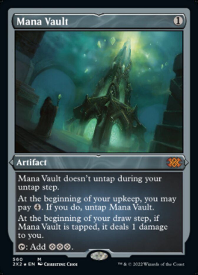 Mana Vault (Foil Etched) [Double Masters 2022] | Gam3 Escape
