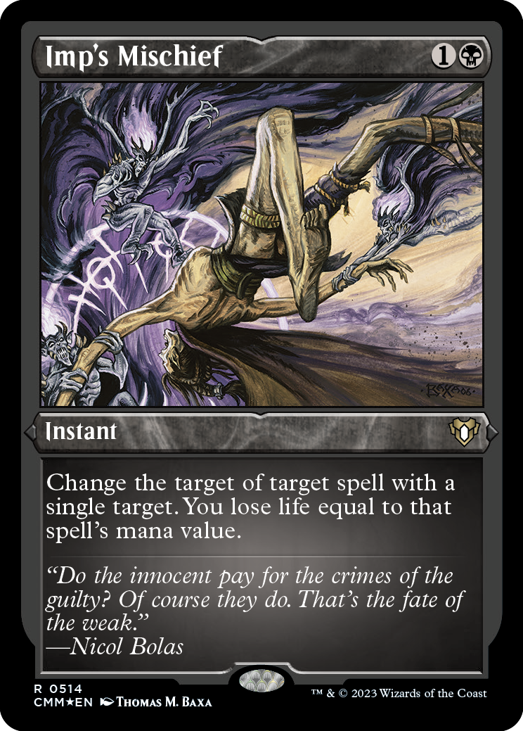 Imp's Mischief (Foil Etched) [Commander Masters] | Gam3 Escape