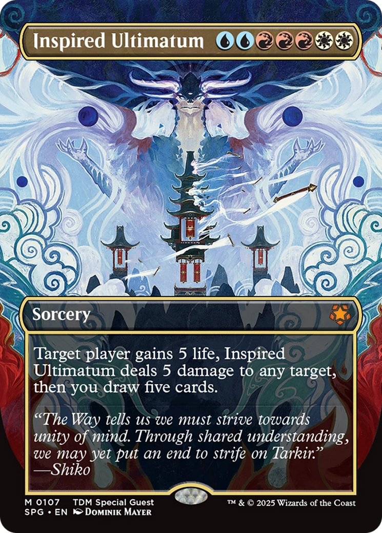Inspired Ultimatum (Borderless) [Tarkir: Dragonstorm Special Guests] | Gam3 Escape