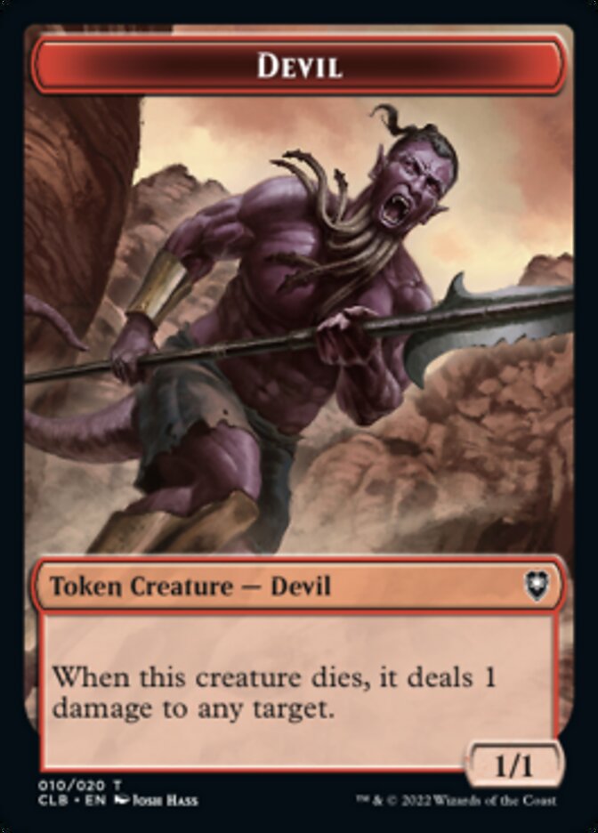 Devil Token [Commander Legends: Battle for Baldur's Gate Tokens] | Gam3 Escape