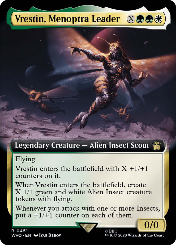 Vrestin, Menoptra Leader (Extended Art) [Doctor Who] | Gam3 Escape