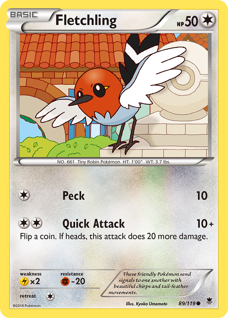 Fletchling (89/119) [XY: Phantom Forces] | Gam3 Escape