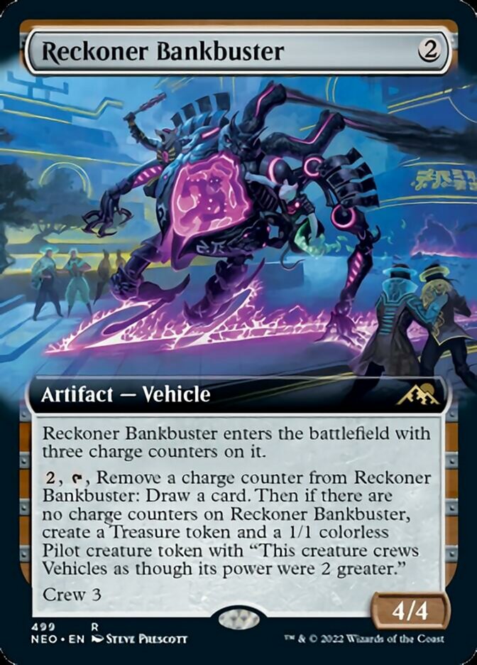 Reckoner Bankbuster (Extended Art) [Kamigawa: Neon Dynasty] | Gam3 Escape