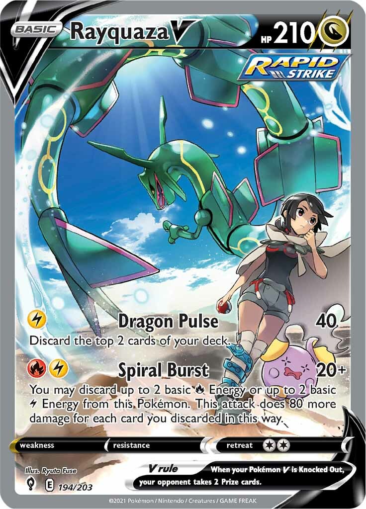 Rayquaza V (194/203) [Sword & Shield: Evolving Skies] | Gam3 Escape