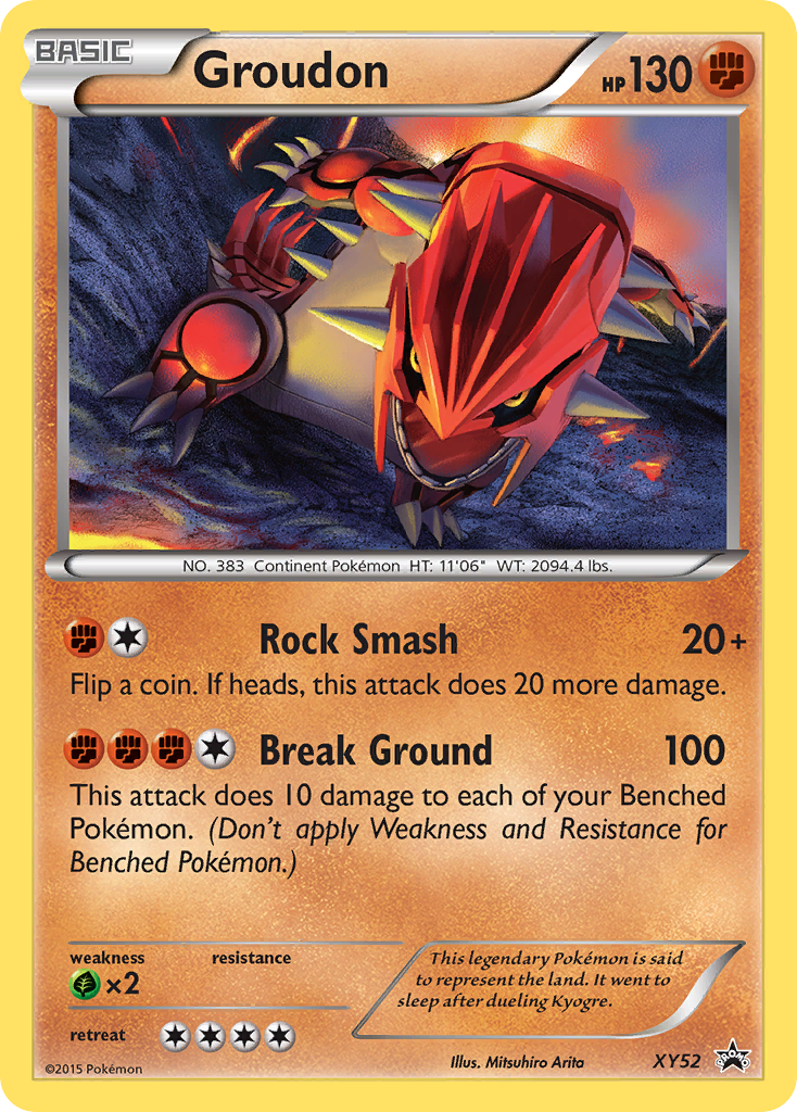 Groudon (XY52) [XY: Black Star Promos] | Gam3 Escape