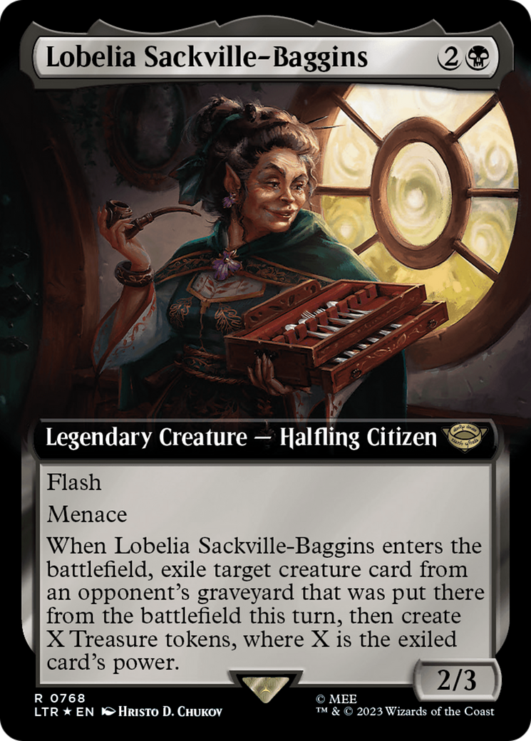 Lobelia Sackville-Baggins (Extended Art) (Surge Foil) [The Lord of the Rings: Tales of Middle-Earth] | Gam3 Escape