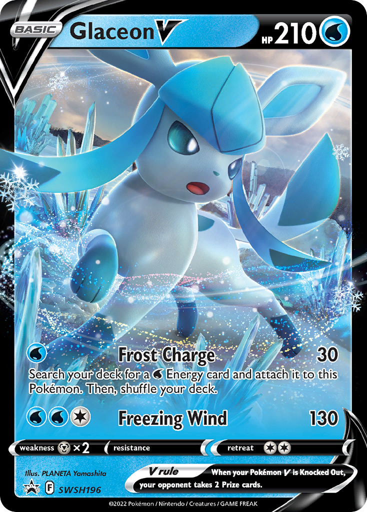 Glaceon V (SWSH196) [Sword & Shield: Black Star Promos] | Gam3 Escape