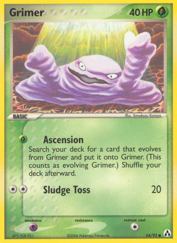 Grimer (54/92) [EX: Legend Maker] | Gam3 Escape