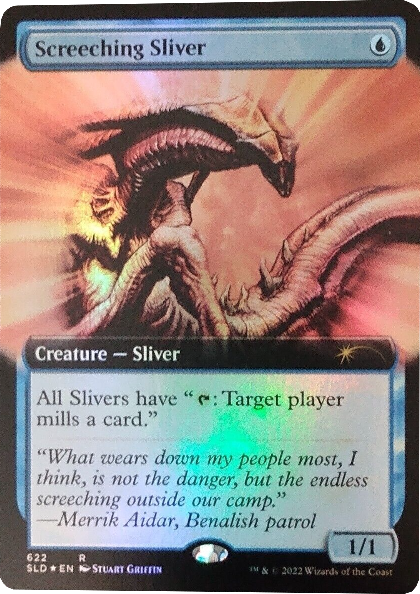 Screeching Sliver (Extended Art) [Secret Lair Drop Promos] | Gam3 Escape