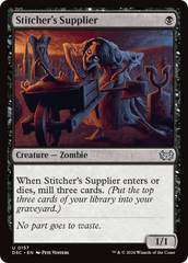 Stitcher's Supplier [Duskmourn: House of Horror Commander] | Gam3 Escape