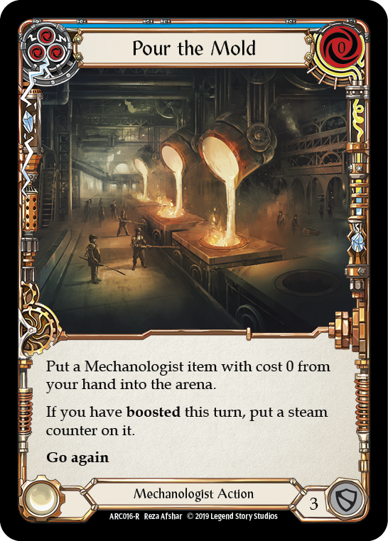 Pour the Mold (Blue) [ARC016-R] (Arcane Rising)  1st Edition Rainbow Foil | Gam3 Escape