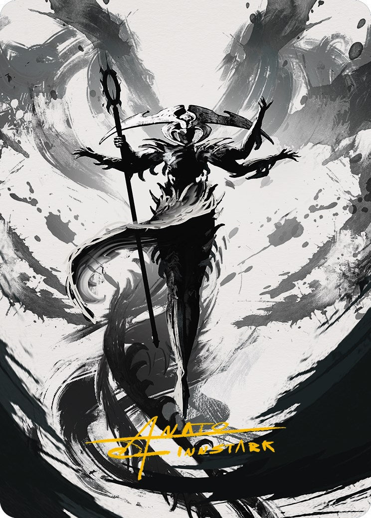 Atraxa, Grand Unifier 2 Art Card (Gold-Stamped Signature) [Phyrexia: All Will Be One Art Series] | Gam3 Escape
