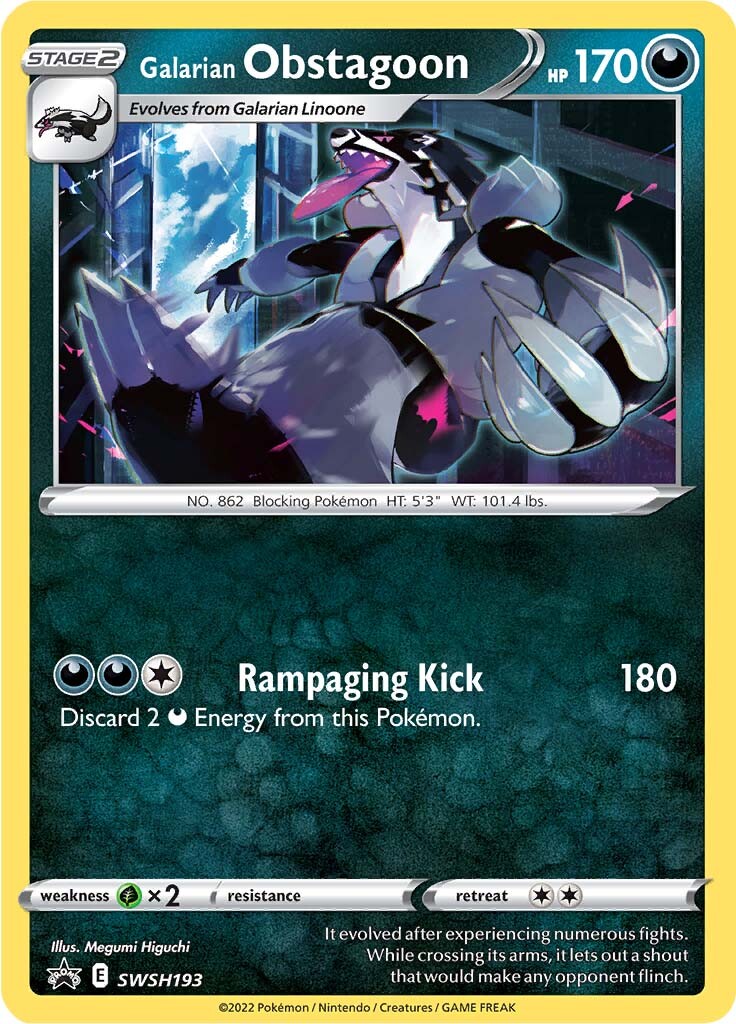 Galarian Obstagoon (SWSH193) [Sword & Shield: Black Star Promos] | Gam3 Escape