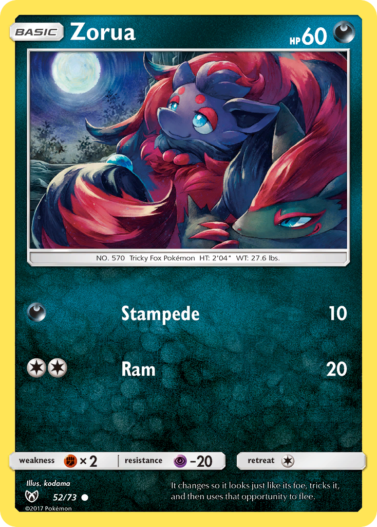 Zorua (52/73) [Sun & Moon: Shining Legends] | Gam3 Escape