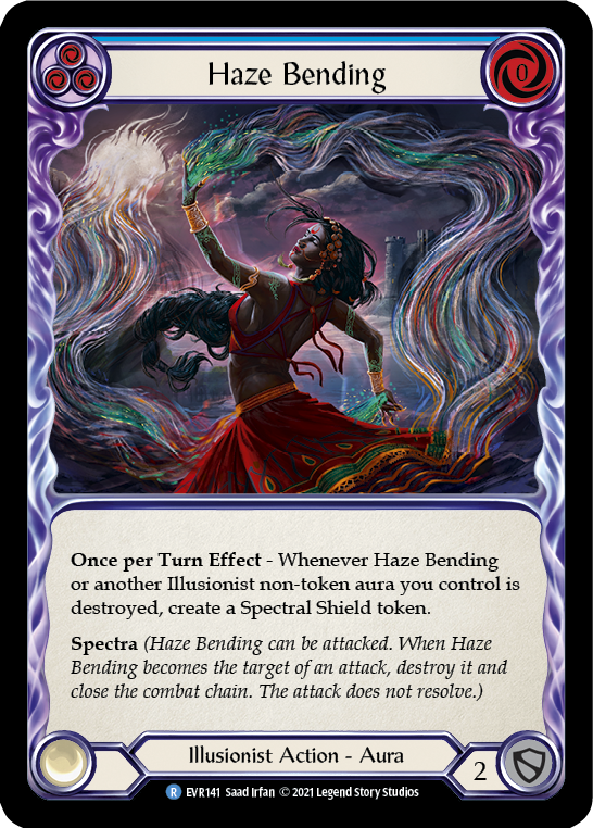 Haze Bending (Blue) [EVR141] (Everfest)  1st Edition Rainbow Foil | Gam3 Escape