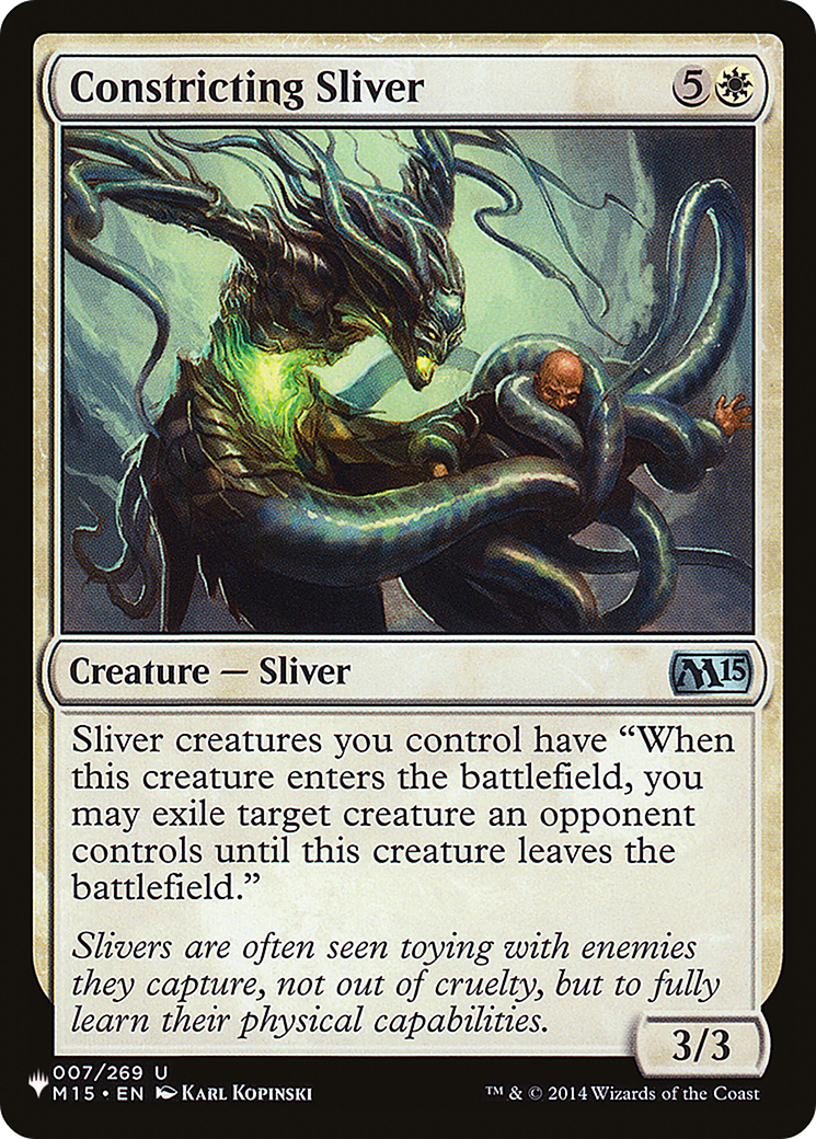 Constricting Sliver [The List Reprints] | Gam3 Escape