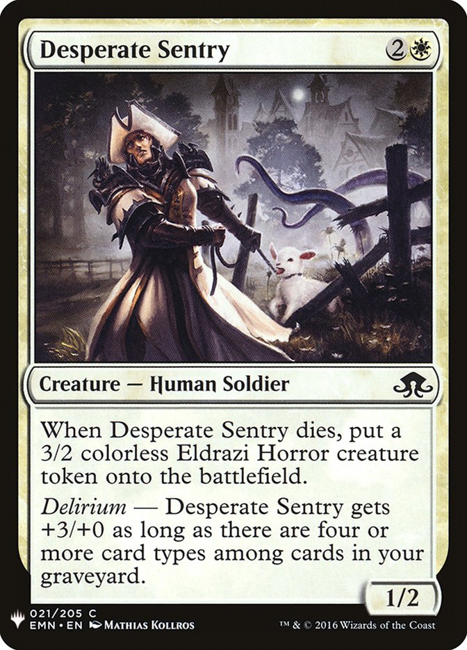 Desperate Sentry [Mystery Booster] | Gam3 Escape