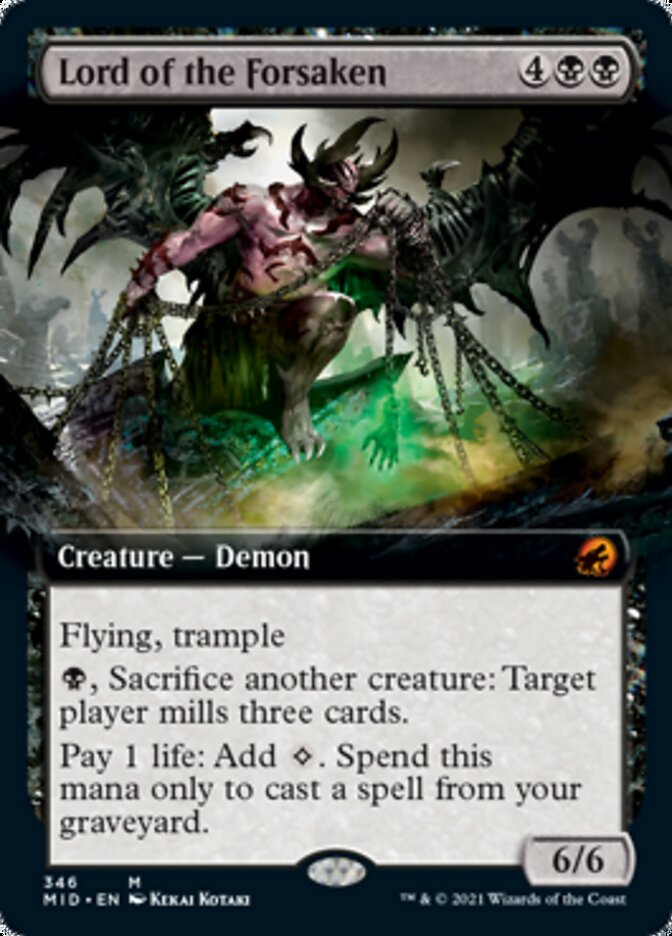 Lord of the Forsaken (Extended Art) [Innistrad: Midnight Hunt] | Gam3 Escape