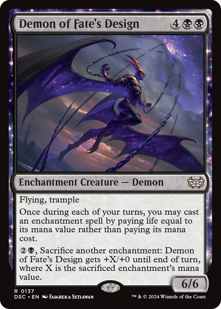 Demon of Fate's Design [Duskmourn: House of Horror Commander] | Gam3 Escape