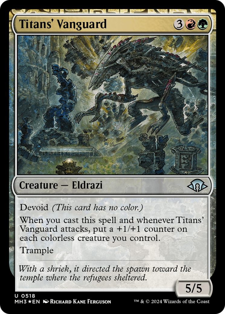 Titans' Vanguard (Ripple Foil) [Modern Horizons 3] | Gam3 Escape