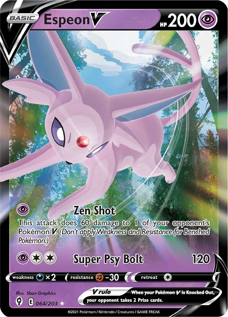 Espeon V (064/203) [Sword & Shield: Evolving Skies] | Gam3 Escape