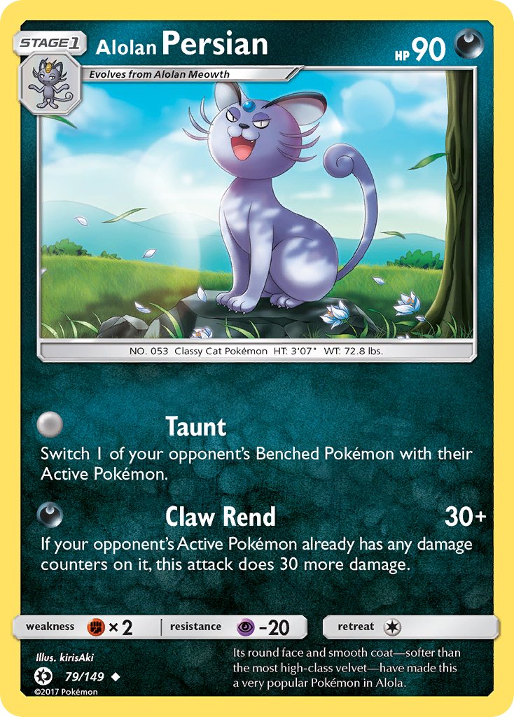 Alolan Persian (79/149) (Cosmos Holo) (Blister Exclusive) [Sun & Moon: Base Set] | Gam3 Escape