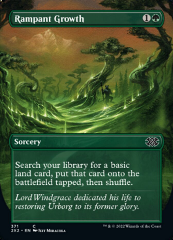 Rampant Growth (Borderless Alternate Art) [Double Masters 2022] | Gam3 Escape