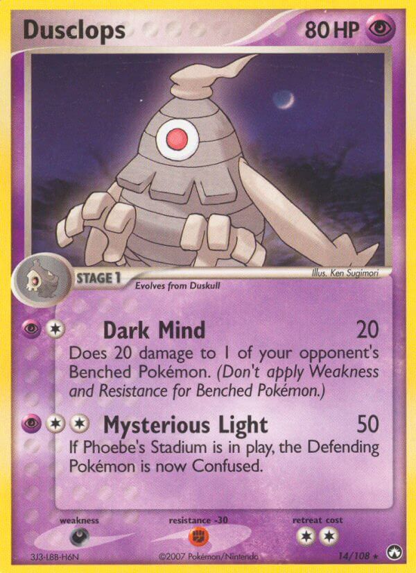 Dusclops (14/108) (Theme Deck Exclusive) [EX: Power Keepers] | Gam3 Escape