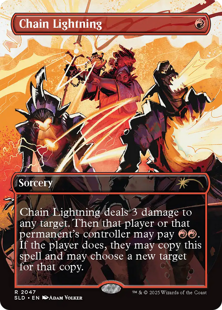 Chain Lightning (2047) (Rainbow Foil) [Secret Lair Drop Series] | Gam3 Escape