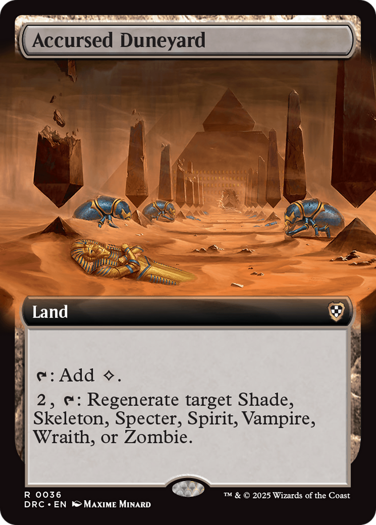 Accursed Duneyard (Extended Art) [Aetherdrift Commander] | Gam3 Escape