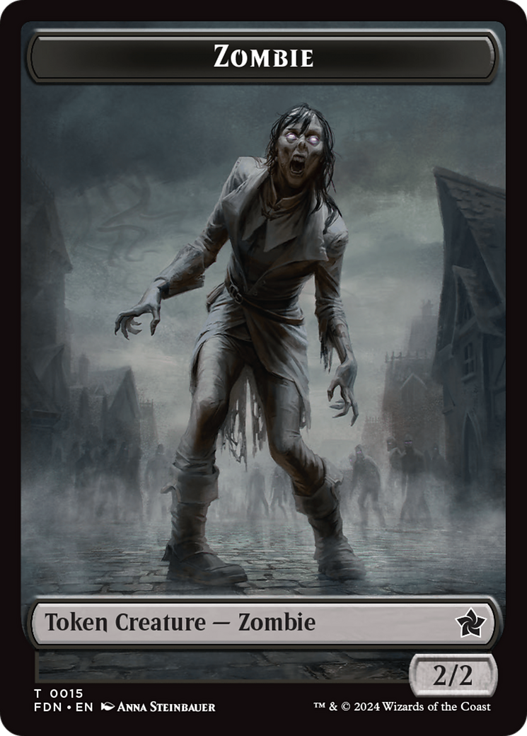 Rat // Zombie Double-Sided Token [Foundations Tokens] | Gam3 Escape